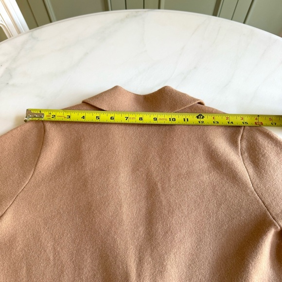 Ann Taylor Sweater Blazer Dominican Sand Sz XS - Picture 8 of 10
